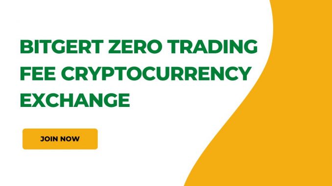 Bitgert zero trading fee cryptocurrency exchange